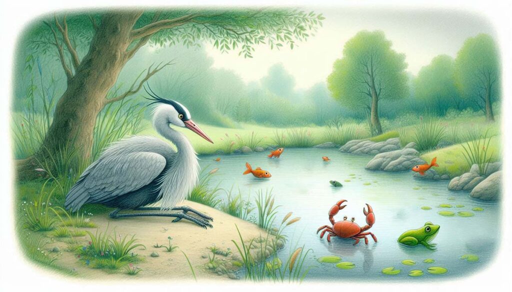 The Heron and Crab