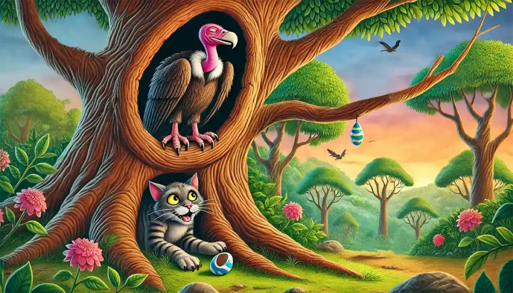 The Blind Vulture and the Cat